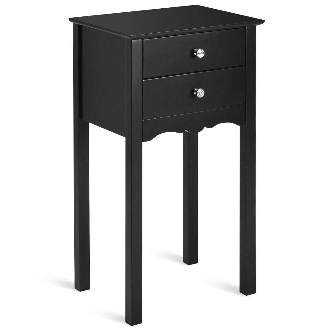 Modern Versatile Side Table with 2 Drawers - TidySpaces