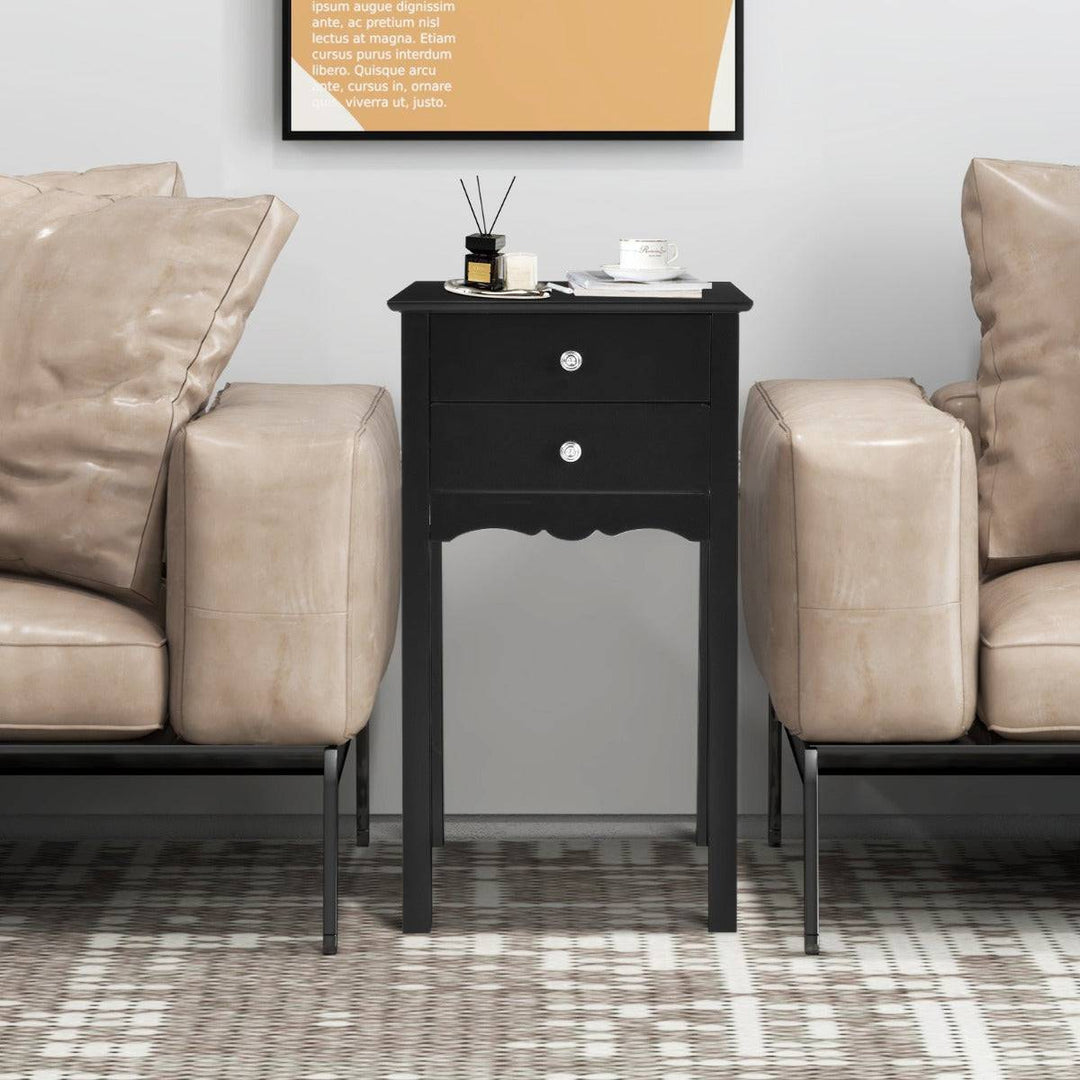 Modern Versatile Side Table with 2 Drawers - TidySpaces