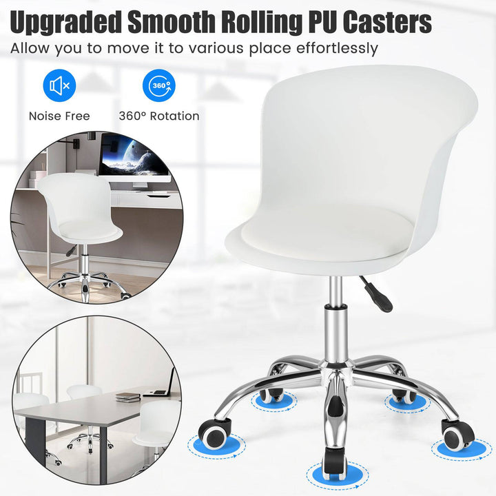 Office Desk Chair Set of 2 with Universal Rolling Casters