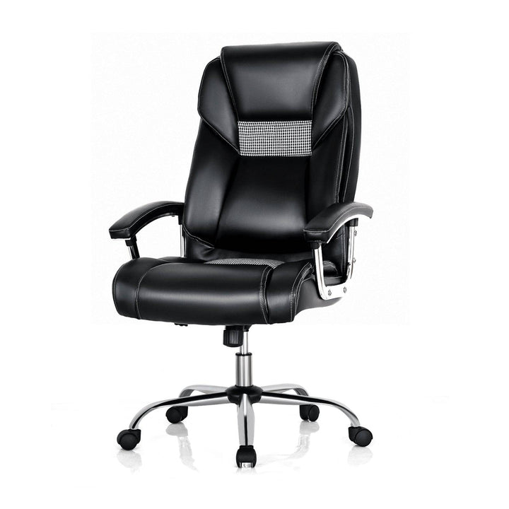 PVC Leather High back Executive Chair with Padded Armrests