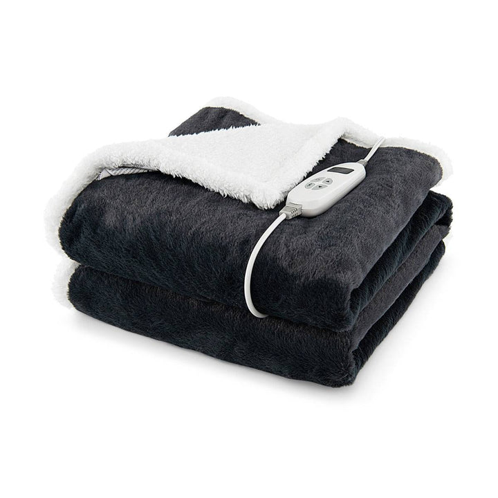 Reversible Electric Heated Blanket with 10 Heat Settings 154 x 130 CM - TidySpaces