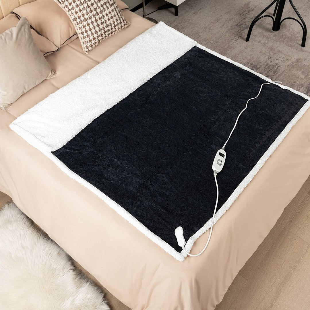 Reversible Electric Heated Blanket with 10 Heat Settings 154 x 130 CM - TidySpaces