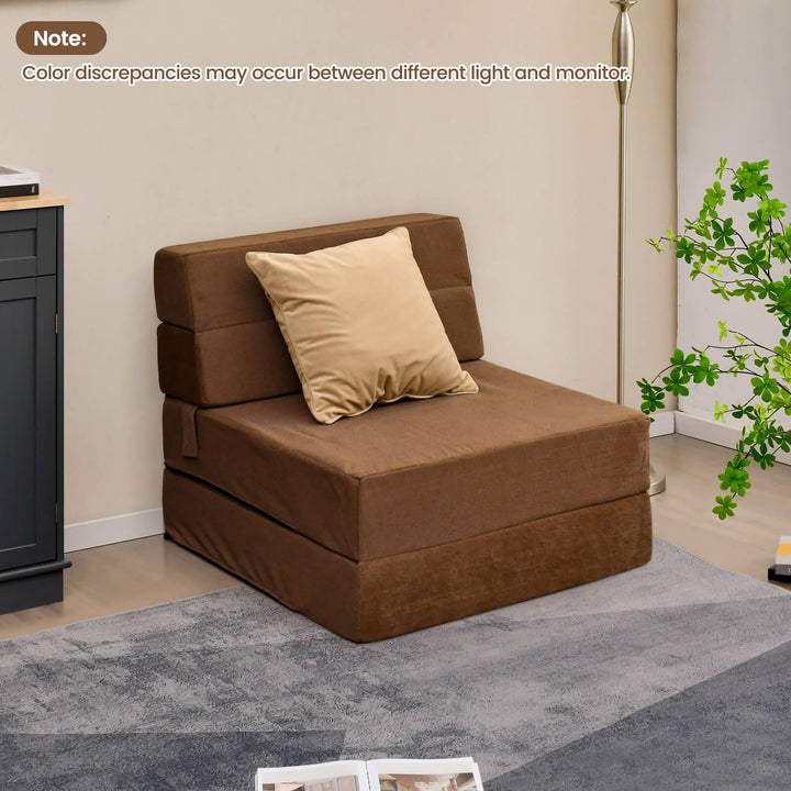 Tri Folding Sofa Bed Convertible Floo Couch - TidySpaces