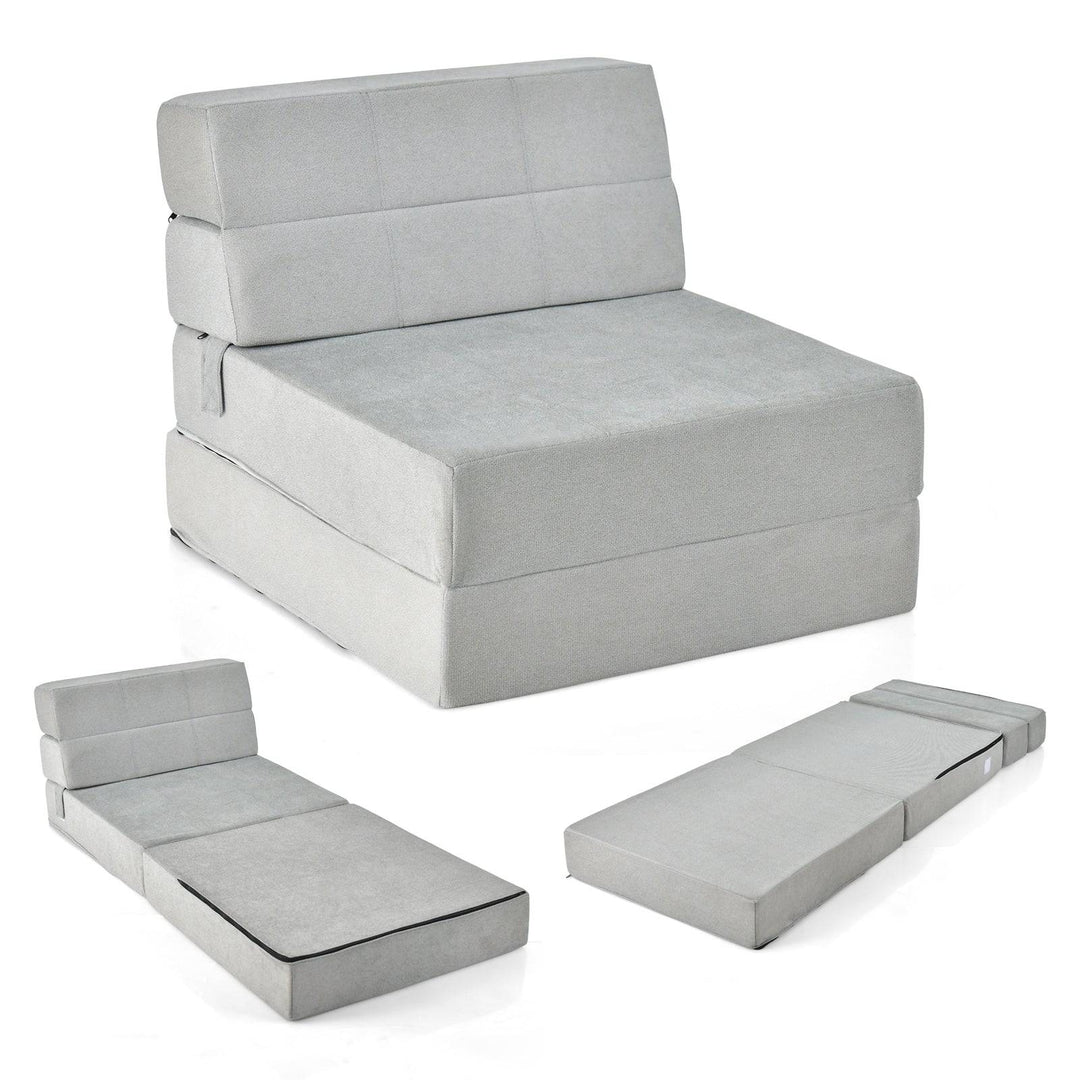 Tri Folding Sofa Bed Convertible Floo Couch - TidySpaces