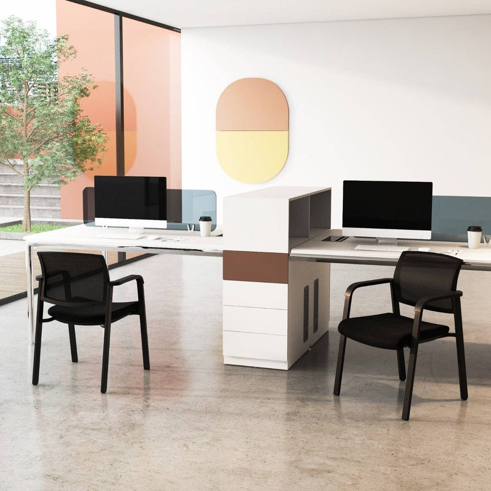 Waiting Room Chairs Set of 2 with Armrests - TidySpaces