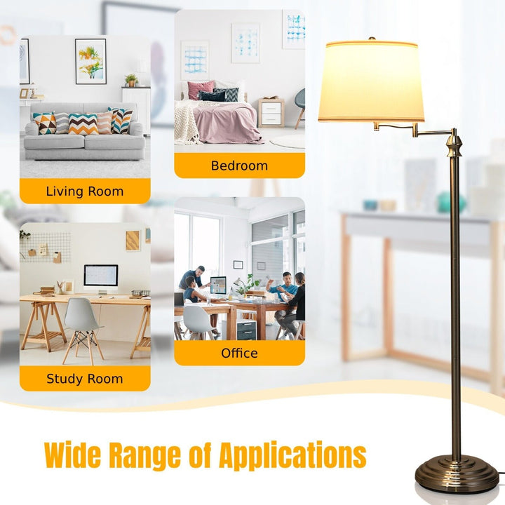 Floor Lamp with 350° Swing Arm (Without Bulb)