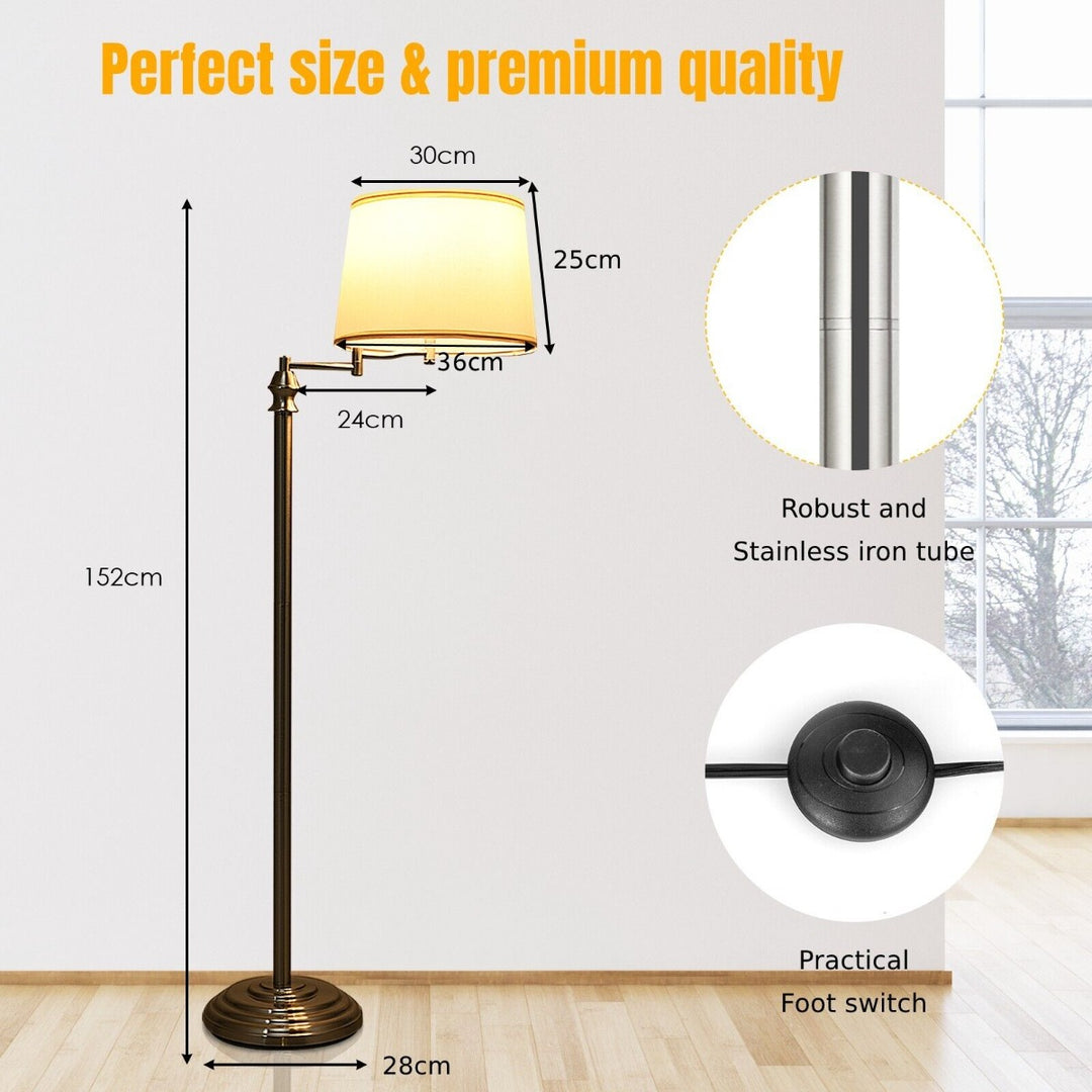 Floor Lamp with 350° Swing Arm (Without Bulb)