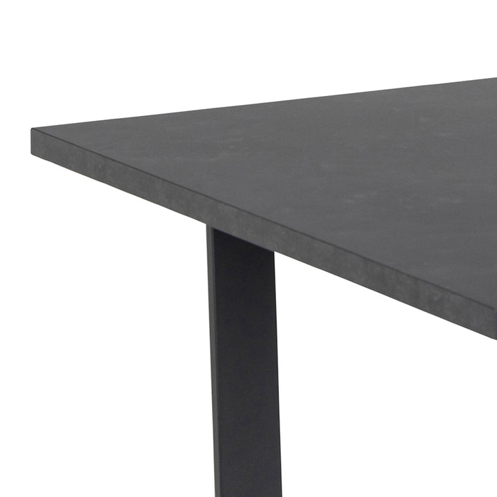 Amble Dining Table with Black Marble Effect - TidySpaces