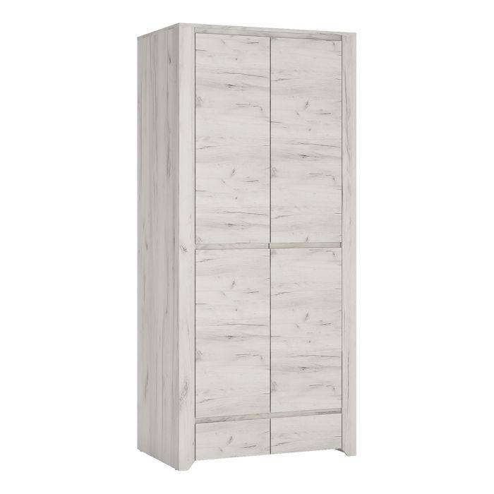 Angel 3 Piece Bundle, Bedside, Chest and 2 Door 2 Drawer Wardrobe - TidySpaces