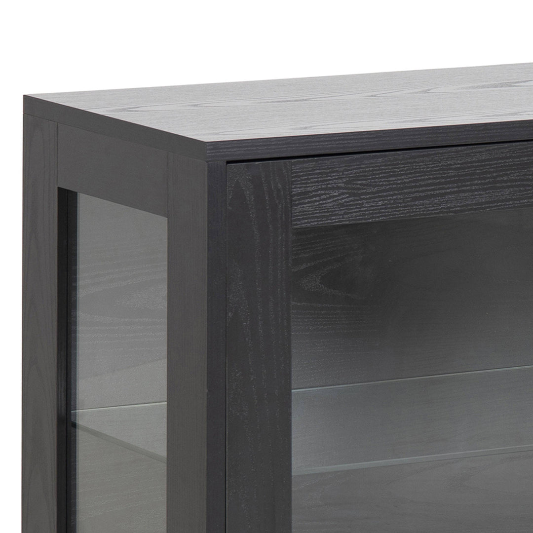 Angus 3 Door Sideboard in Black - TidySpaces