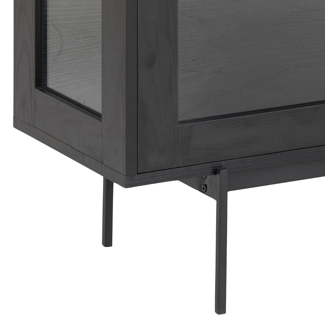 Angus 3 Door Sideboard in Black - TidySpaces