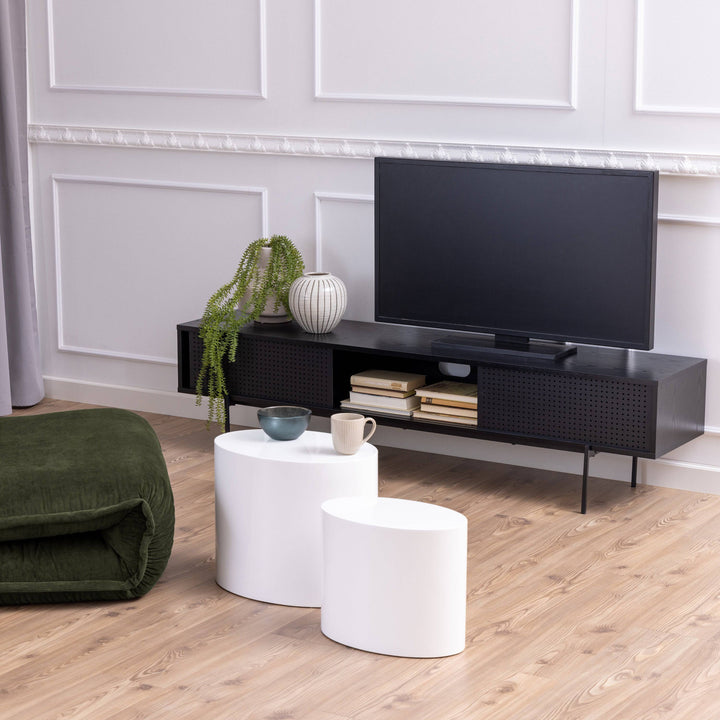 Angus TV Unit in Black - TidySpaces