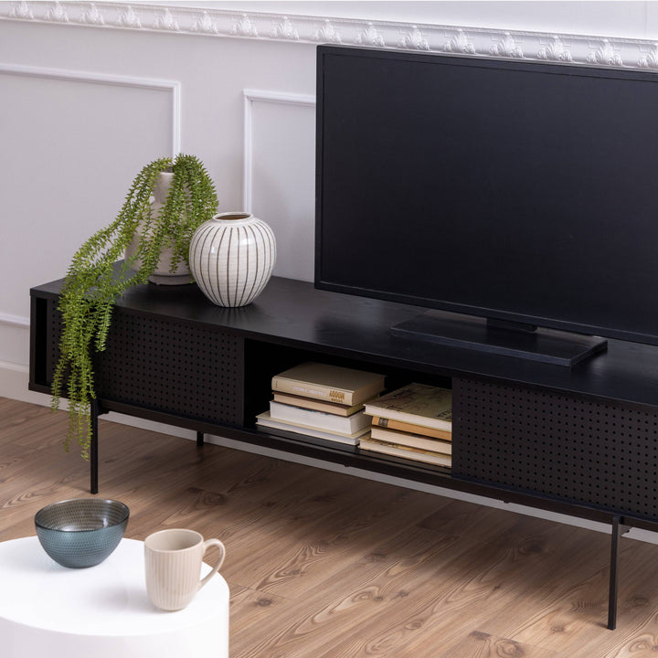 Angus TV Unit in Black - TidySpaces