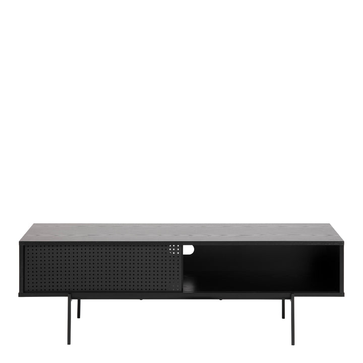 Angus TV Unit with 1 Sliding Door in Black - TidySpaces