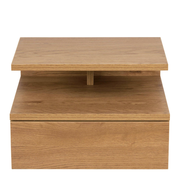 Ashlan Bedside Table with 1 Drawer in Oak - TidySpaces