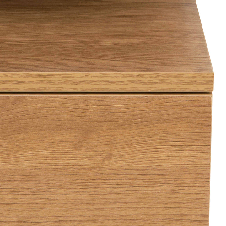 Ashlan Bedside Table with 1 Drawer in Oak - TidySpaces