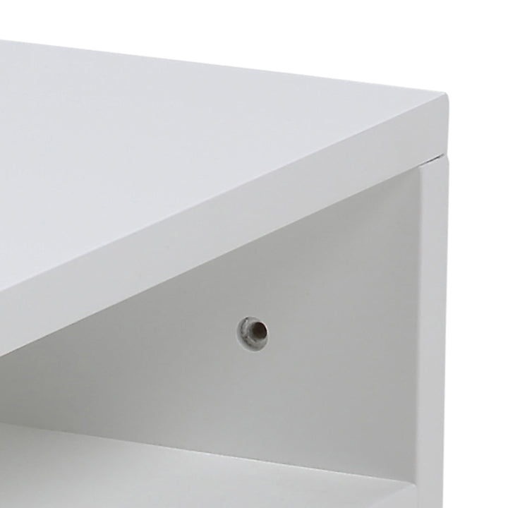 Ashlan Bedside Table with 1 Drawer in White - TidySpaces