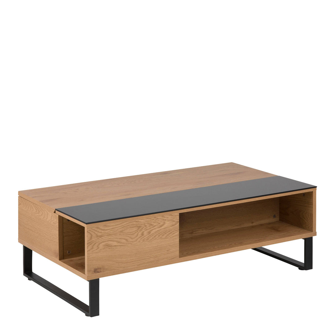 Azalea Coffee Table in Black & Oak - TidySpaces