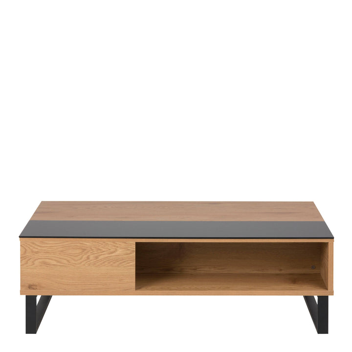 Azalea Coffee Table in Black & Oak - TidySpaces