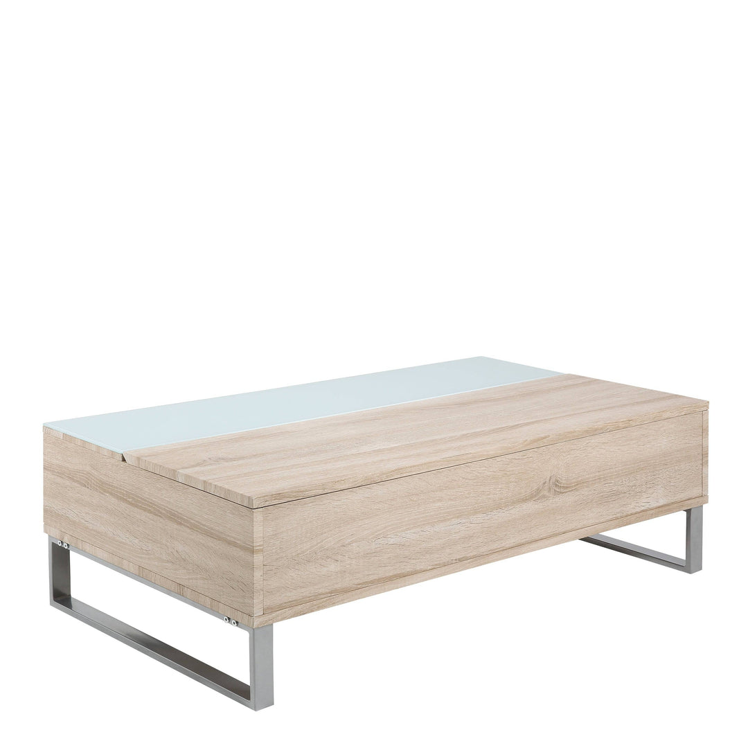 Azalea Lift Up Coffee Table in Oak - TidySpaces