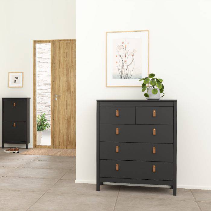 Barcelona 3 Piece Bundle, Bedside, Chest and 3 Door Wardrobe - TidySpaces