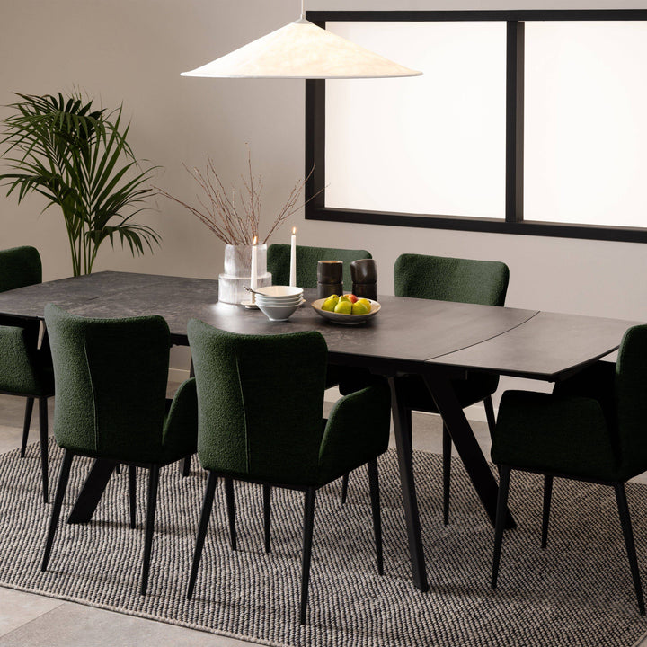 Blackburn Black Ceramic Dining Table - TidySpaces