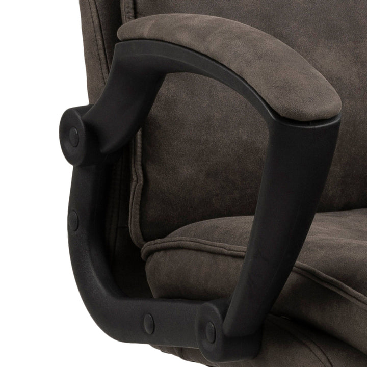 Brad Swiverl Desk chair with Armrest in Black - TidySpaces