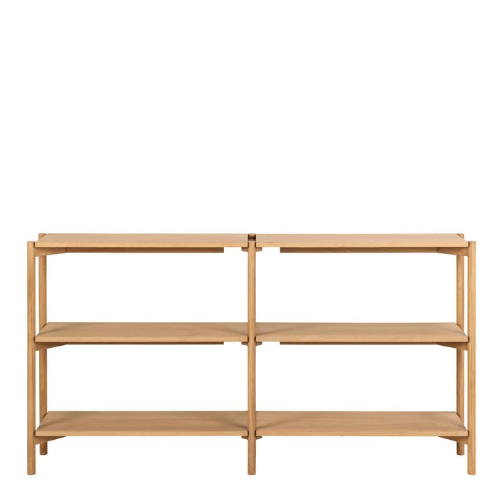 Braidwood Bookcase with 4 Shelves in Oak - TidySpaces