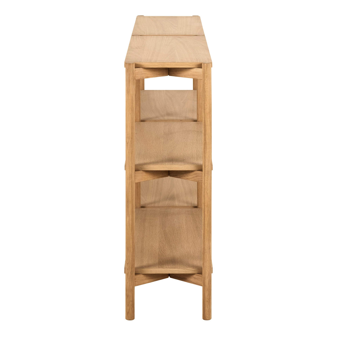 Braidwood Bookcase with 4 Shelves in Oak - TidySpaces