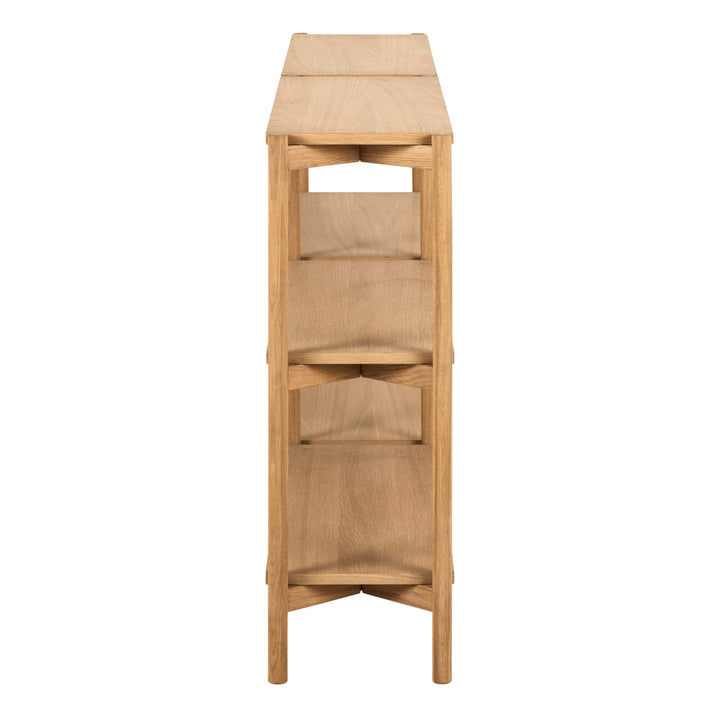 Braidwood Bookcase with 4 Shelves in Oak - TidySpaces