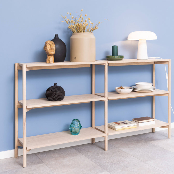 Braidwood bookcase  with 4 shelves in White - TidySpaces