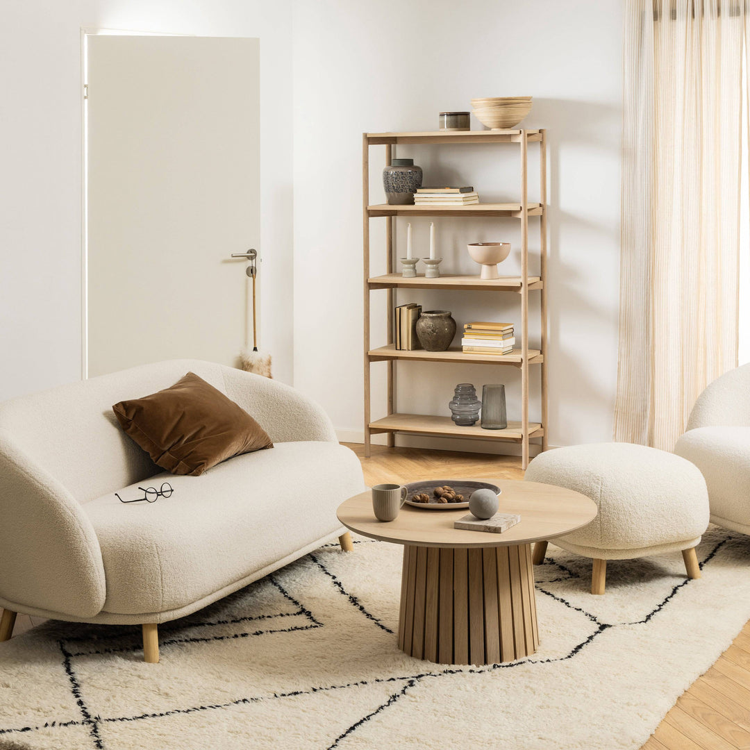 Braidwood Bookcase with 4 Shelves in White - TidySpaces