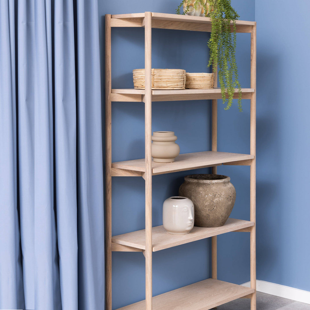 Braidwood Bookcase with 4 Shelves in White - TidySpaces