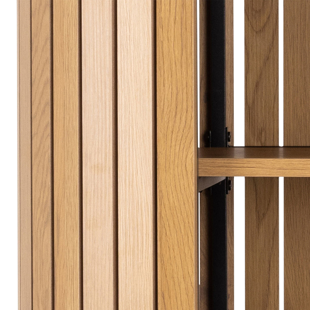 Colima Bookcase in Oak - TidySpaces