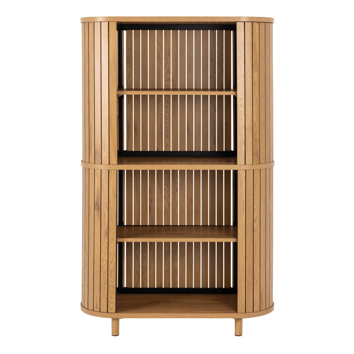 Colima Bookcase in Oak - TidySpaces