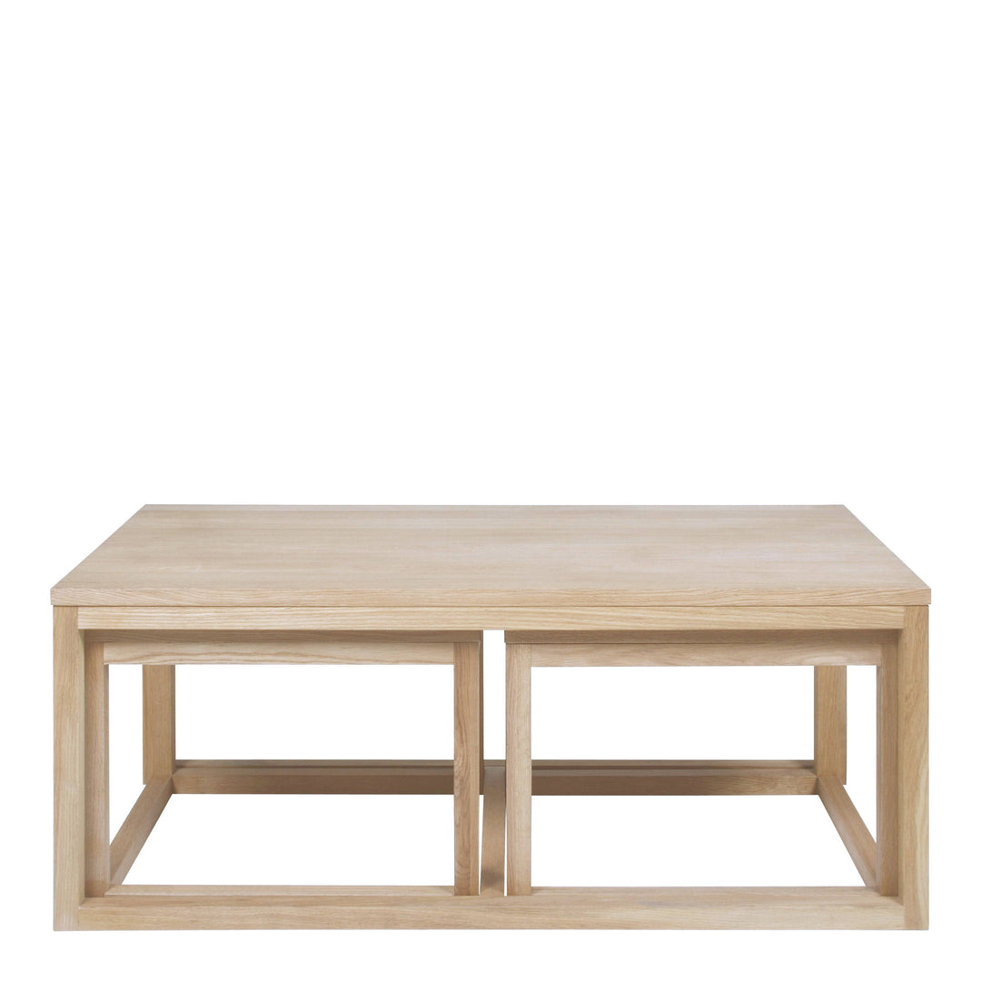 Cornus Coffee Table in Oak Set of 3 - TidySpaces