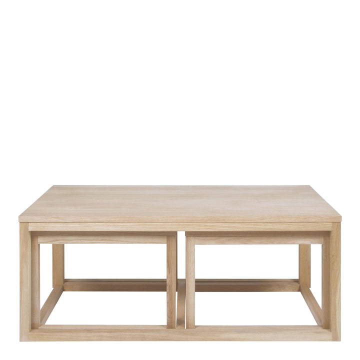 Cornus Coffee Table in Oak Set of 3 - TidySpaces