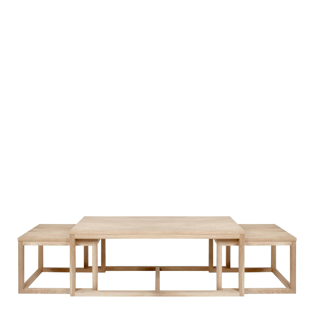 Cornus Coffee Table in Oak Set of 3 - TidySpaces