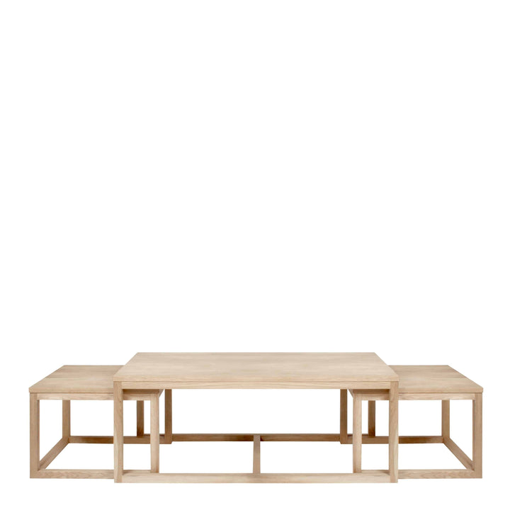 Cornus Coffee Table in Oak Set of 3 - TidySpaces