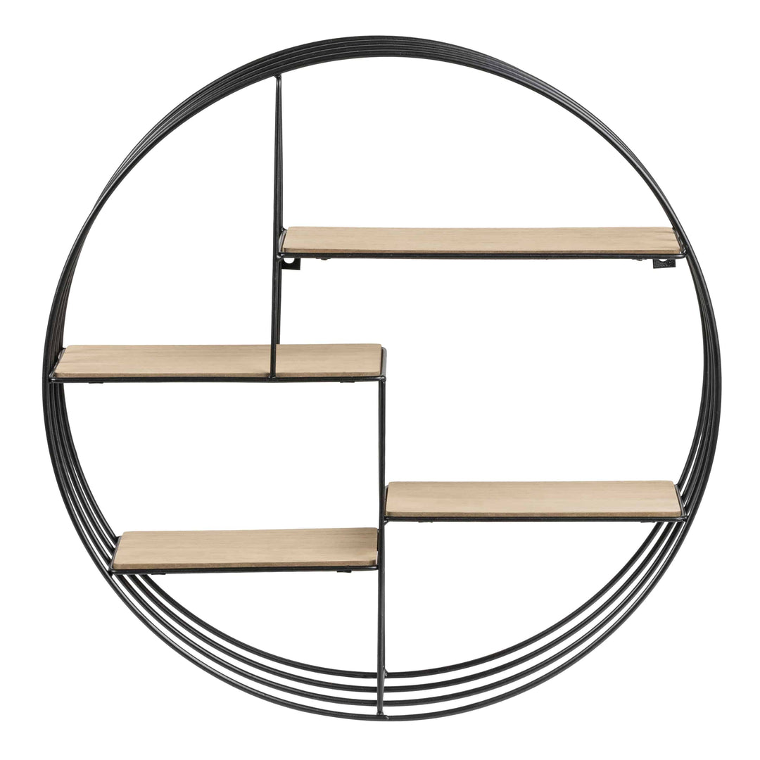 Darkenberg Round Metal Wall Shelf - TidySpaces