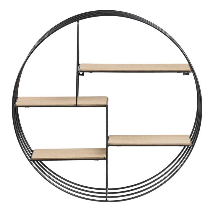 Darkenberg Round Metal Wall Shelf - TidySpaces