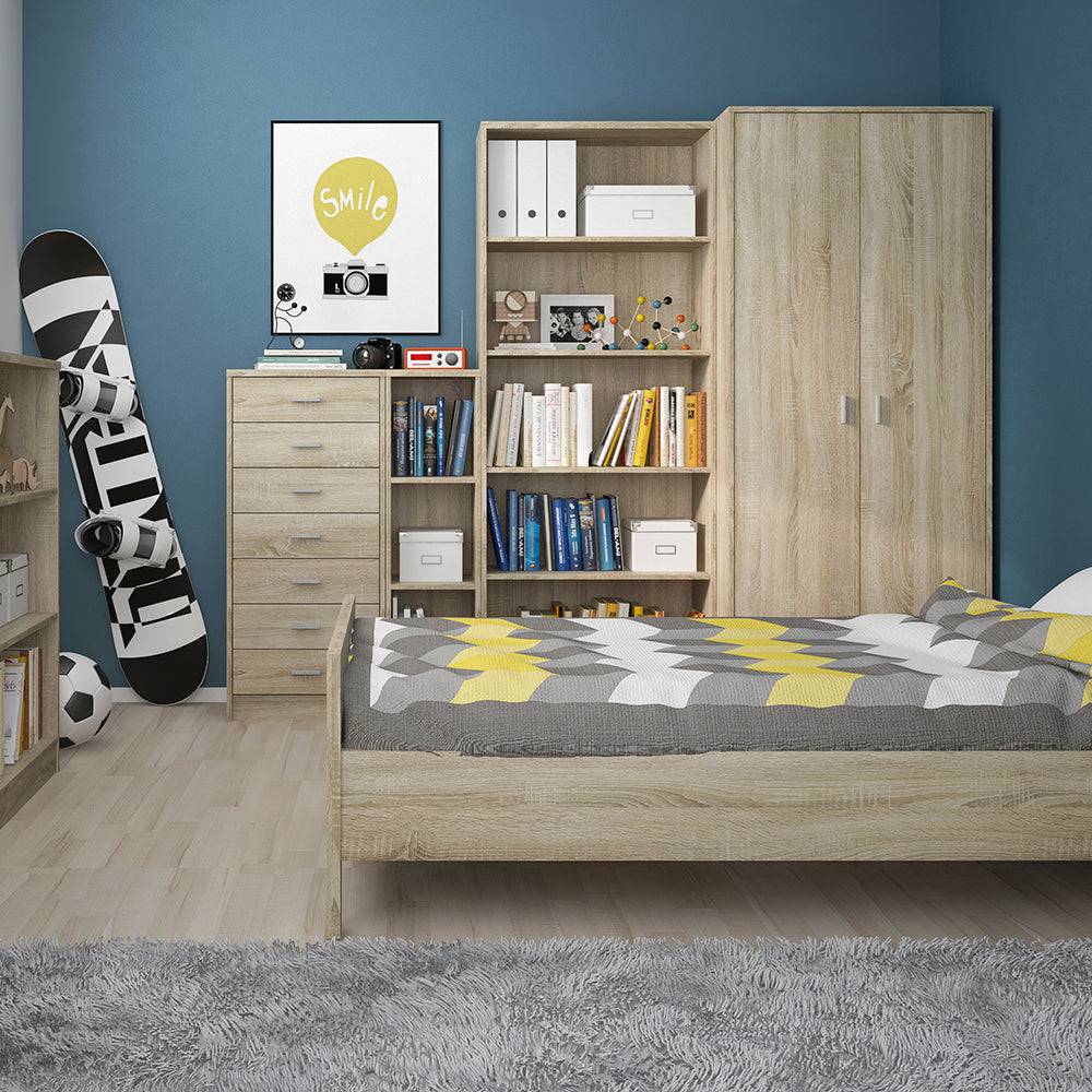 4 You Medium Narrow Bookcase in Sonama Oak - TidySpaces