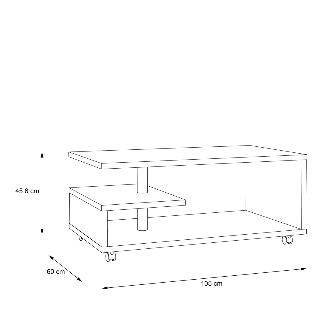 Bailey Coffee Table in Antique Oak - TidySpaces