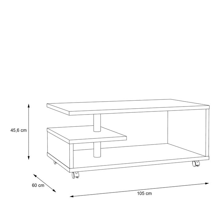 Bailey Coffee Table in Antique Oak - TidySpaces