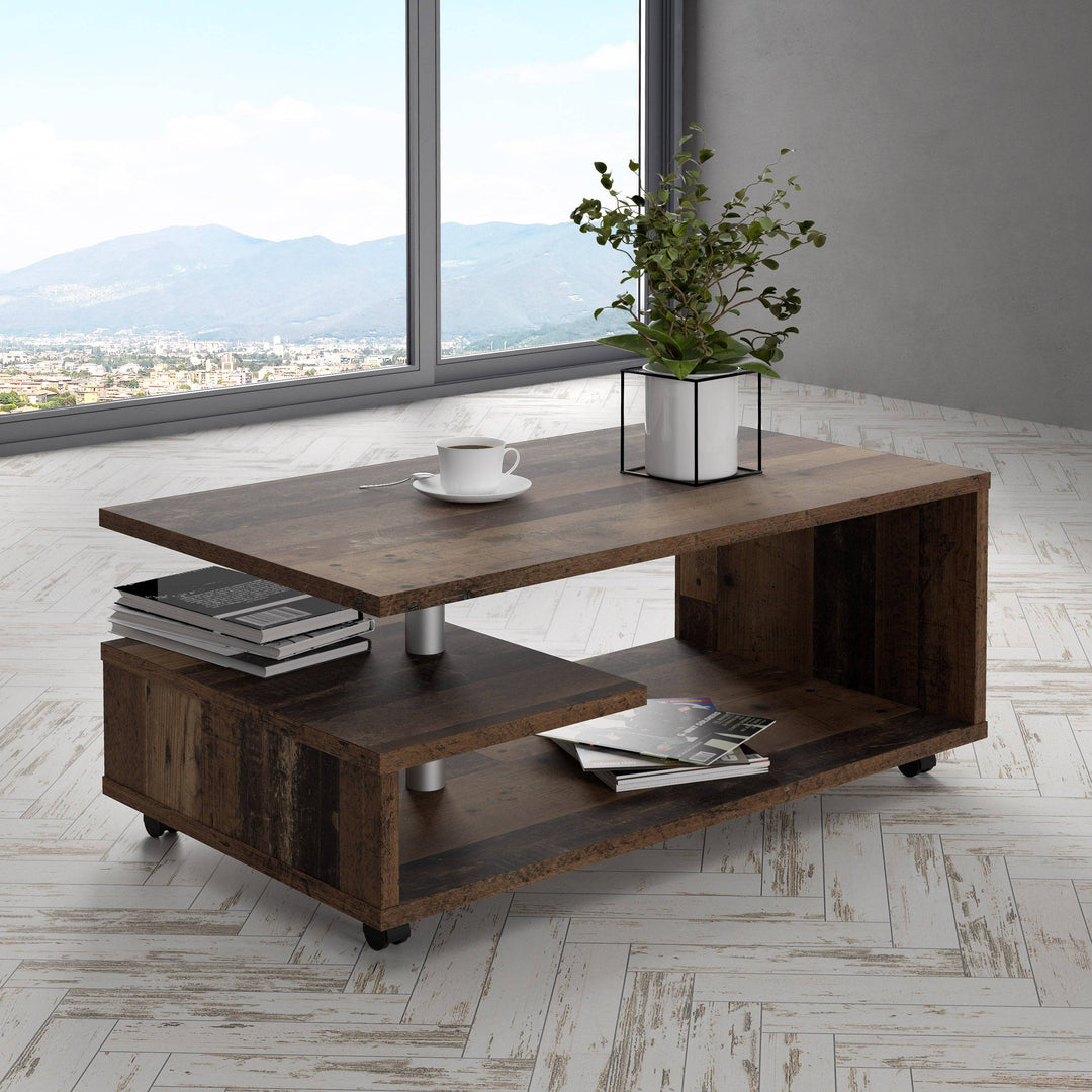 Bailey Coffee Table in Old Vintage Wood - TidySpaces