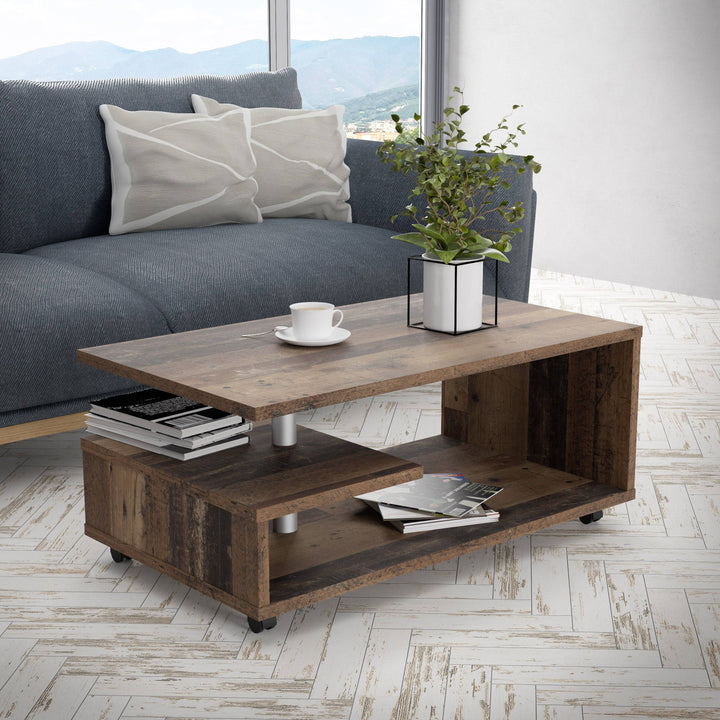 Bailey Coffee Table in Old Vintage Wood - TidySpaces