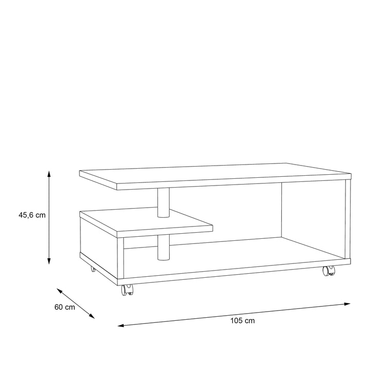 Bailey Coffee Table in Old Vintage Wood - TidySpaces