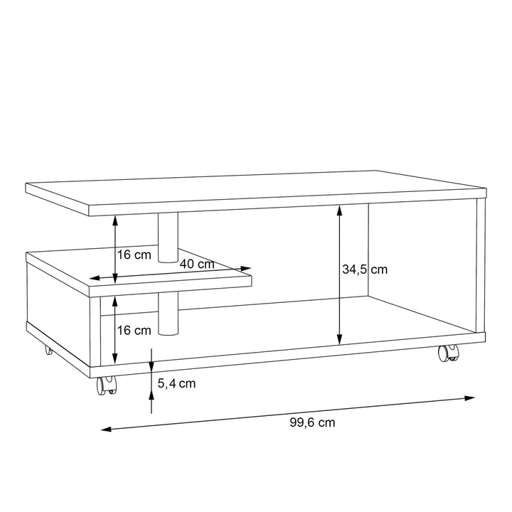 Bailey Coffee Table in Old Vintage Wood - TidySpaces