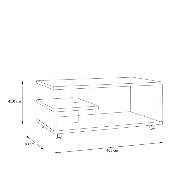 Bailey Coffee Table in Sonoma Oak - TidySpaces