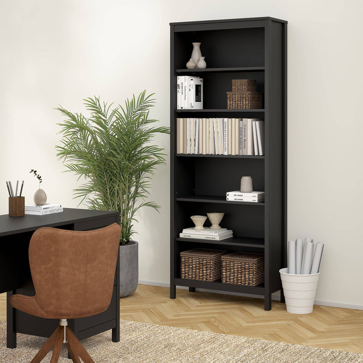 Barcelona Bookcase in Black - TidySpaces